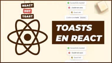 react-hot-toast, toasts en React