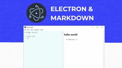 Electronjs, Convertidor markdown