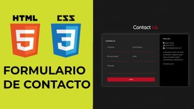 HTML & CSS Formulario de Contacto 