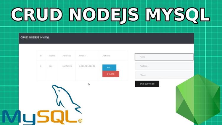 Nodejs y Mysql CRUD | Aplicación Web con Node.js y Mysql